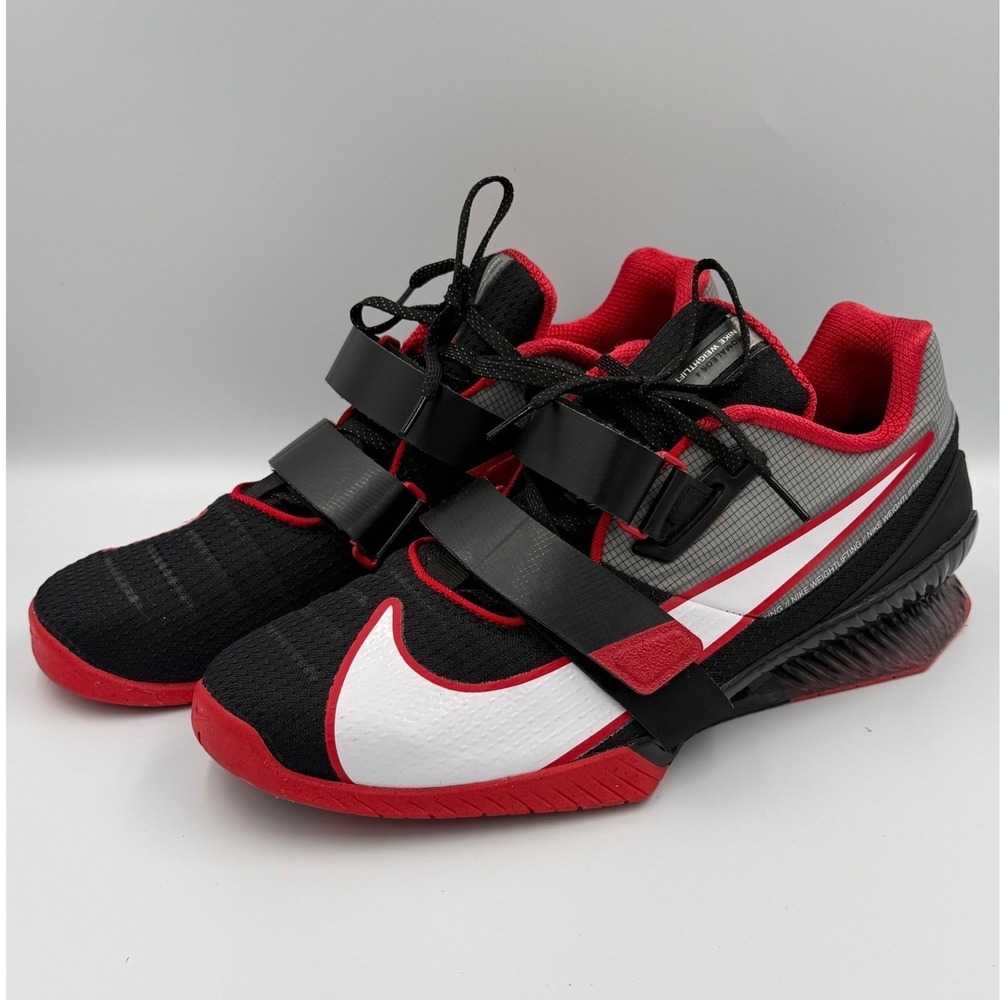 Nike Romaleos 4 Weightlifting Shoes Black White Red CD3463-003 Mens Size 13 - Picture 4 of 8